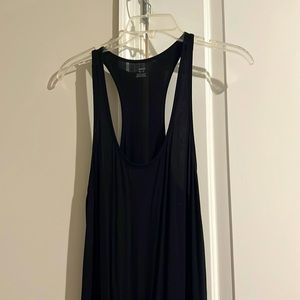 Long soft cotton black Aerie jumpsuit.